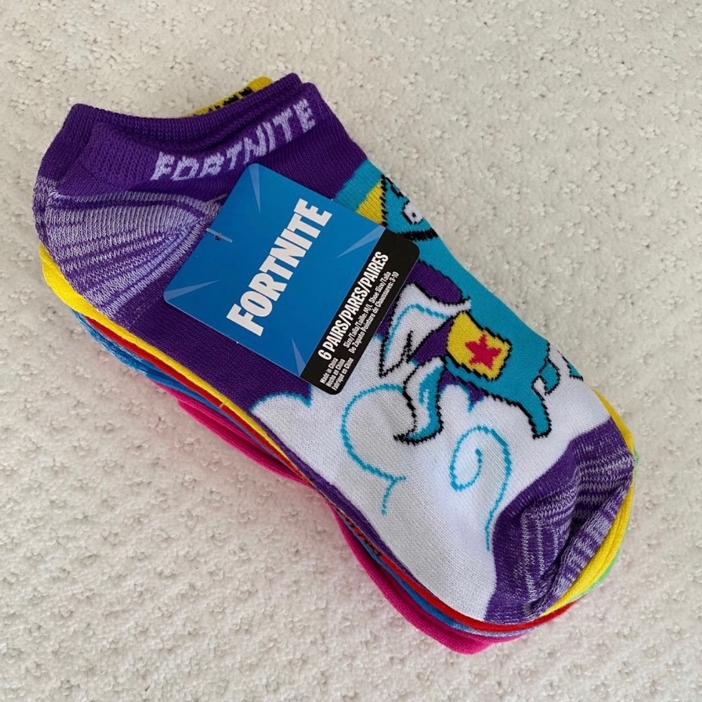 6-Pk Girls Fortnite Character Socks